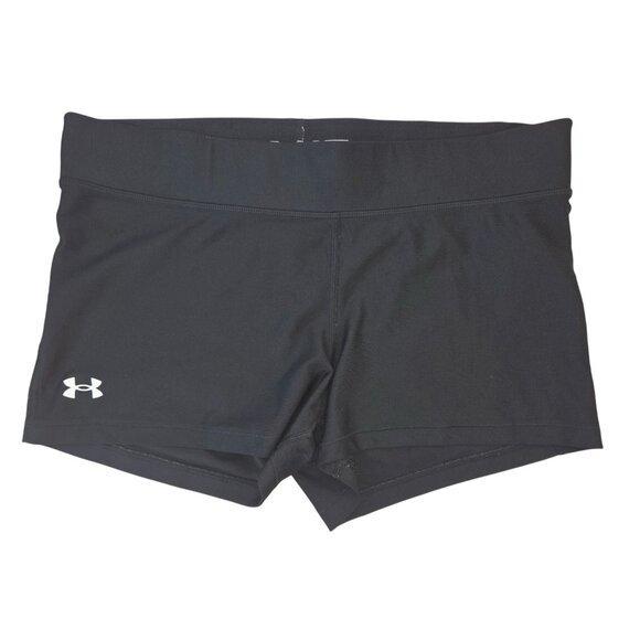 Under Armour Womens Black Compression Shorts XL Moisture-Wicking Stretch Fabric - Picture 1 of 5